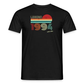 Legend 1994 Birthday Shirt Gift Anniversary - Men's T-Shirt - black - Front - AI Model Male 178 light (178cm)