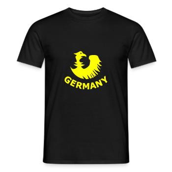 The power from Germany - Men's T-Shirt - black - Front - AI Model Male 178 light (178cm)