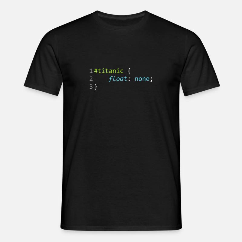 Titanic CSS - Männer T-Shirt - Schwarz