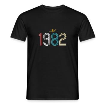 Juli 1982 - 40. Geburtstag Geschenk. Awesome. - Männer T-Shirt - Schwarz - Vorne - AI Model Male 178 light (178cm)