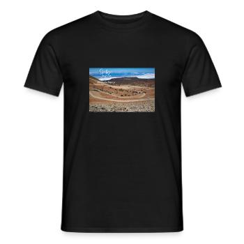 Montaña Blanca Teneriffa - Männer T-Shirt - Schwarz - Vorne - AI Model Male 178 light (178cm)