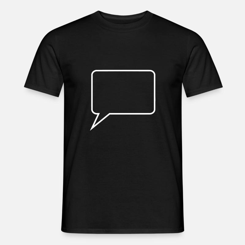 Personalize your own comic speech bubble - Men’s T-shirt - black