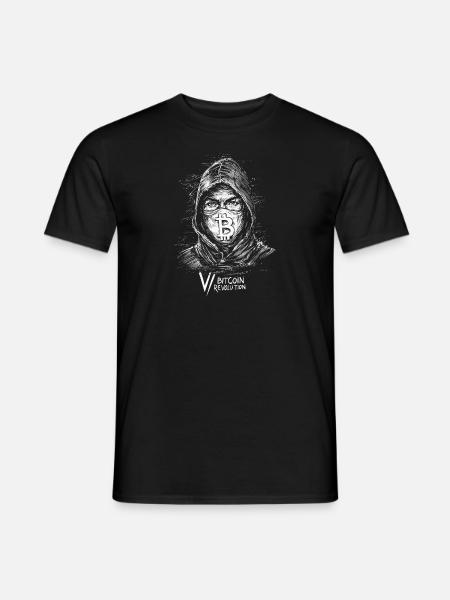 Bitcoin Revolution Crypto V BTC Vendetta - Männer T-Shirt - Schwarz