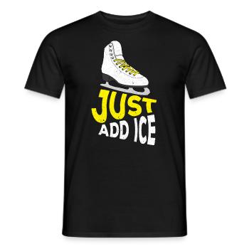 Patinage sur glace Patinage artistique Patinage Patinage - T-shirt homme - noir - Devant - AI Model Male 178 light (178cm)