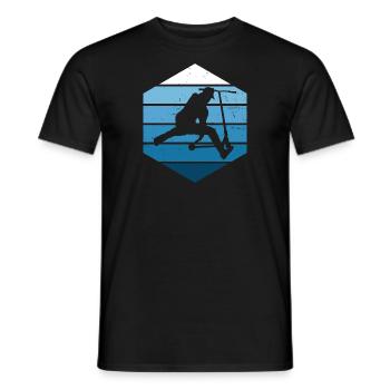 Scooter Stunt Stuntscooter Tretroller Scooter - T-shirt homme - noir - Devant - AI Model Male 178 light (178cm)