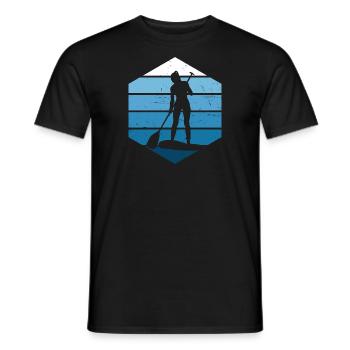 Sup Femme Standup Paddle Standup Paddle - T-shirt homme - noir - Devant - AI Model Male 178 light (178cm)