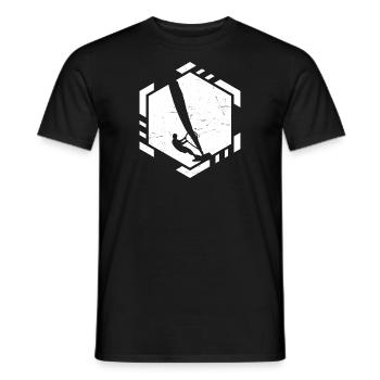 Surfing Surfer Windsurfing Windsurfer Men - Men's T-Shirt - black - Front - AI Model Male 178 light (178cm)