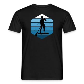 Sup Stand up Paddle Board Standup Paddleboard - T-shirt homme - noir - Devant - AI Model Male 178 light (178cm)
