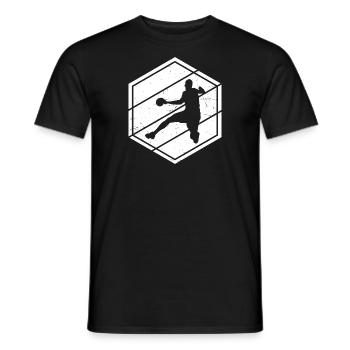 Joueurs de handball Handball masculin Handball féminin - T-shirt homme - noir - Devant - AI Model Male 178 light (178cm)
