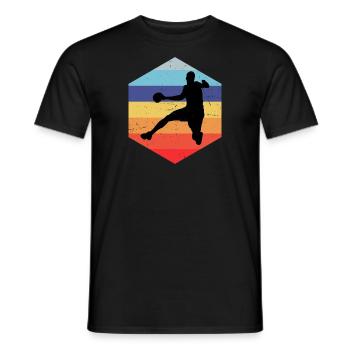 Handball Handball players Handball players - Men's T-Shirt - black - Front - AI Model Male 178 light (178cm)