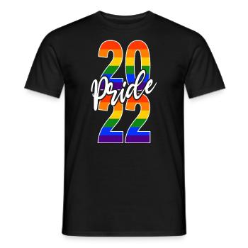 Gay Pride 2022 LGBTIQ Queer Demonstration - Männer T-Shirt - Schwarz - Vorne - AI Model Male 178 light (178cm)