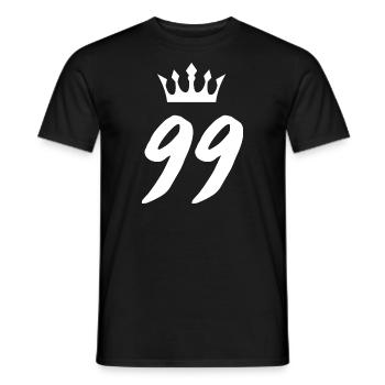 99 Couronne numérique - T-shirt homme - noir - Devant - AI Model Male 178 light (178cm)