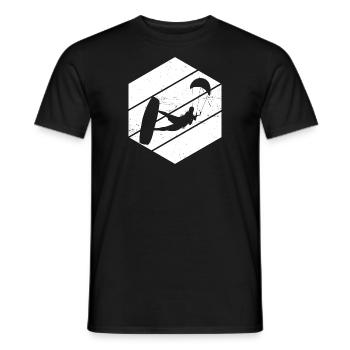 Kitesurf Femmes Kitesurf Kitesurf Kitesurf Kitesurf - T-shirt homme - noir - Devant - AI Model Male 178 light (178cm)