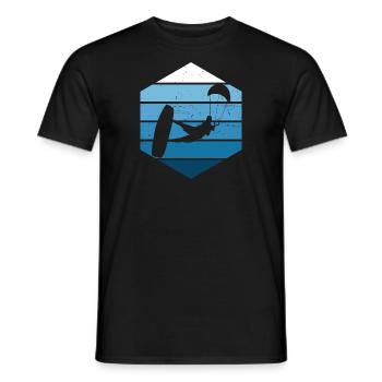 Kitesurfeuse Femmes Kitesurf Kitesurf Kitesurf Kitesurf - T-shirt homme - noir - Devant - AI Model Male 178 light (178cm)