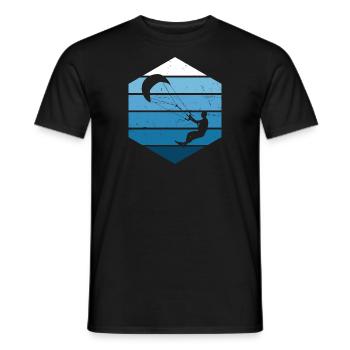 Kitesurfen Kitesurf Kite Kiten Kitesurfer - T-shirt homme - noir - Devant - AI Model Male 178 light (178cm)