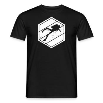 Herren Scuba Taucher Taucher Scuba Tauchen - Männer T-Shirt - Schwarz - Vorne - AI Model Male 178 light (178cm)