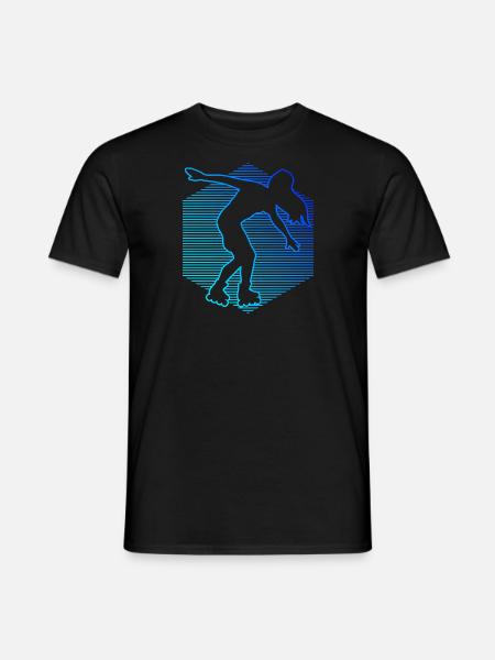 Herren Roller Skates Rollerskate Rollschuh - Männer T-Shirt - Schwarz