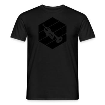 Trumpet Playing Trumpeter Ladies Trumpets Players - Men's T-Shirt - black - Front - AI Model Male 178 light (178cm)