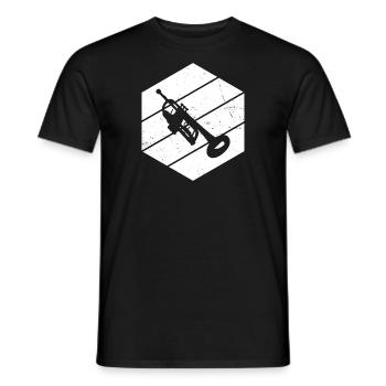 Trumpeter Men's Trumpets Players Trumpet Games - Men's T-Shirt - black - Front - AI Model Male 178 light (178cm)