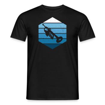 Trompetenspieler Damen Trompeten Spieler - Männer T-Shirt - Schwarz - Vorne - AI Model Male 178 light (178cm)