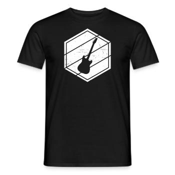 Guitare Guitariste Guitare Hommes Femmes Guitare Joue - T-shirt homme - noir - Devant - AI Model Male 178 light (178cm)
