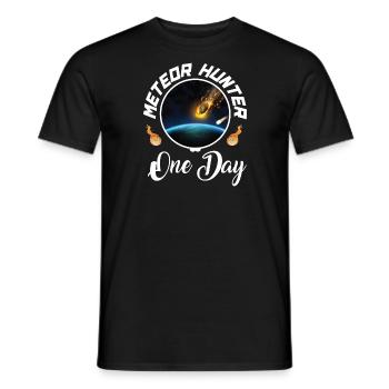 meteor hunter one day - Fellah Store - T-shirt homme - noir - Devant - AI Model Male 178 light (178cm)