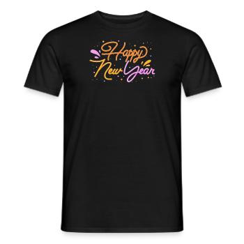 Happy New Year - T-shirt homme - noir - Devant - AI Model Male 178 light (178cm)
