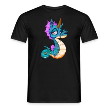 Cute Seahorse Unicorn Seahorse Gift - Men's T-Shirt - black - Front - AI Model Male 178 light (178cm)