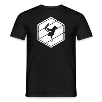 Skateboard Skateboarder Homme Skater Skater Skating - T-shirt homme - noir - Devant - AI Model Male 178 light (178cm)