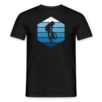 Cycling Men's BMX Bike Women bmx bmx boys - Men's T-Shirt - black - Front - AI Model Male 178 light (178cm)