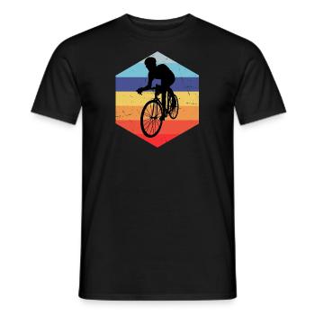 Hommes Vélo de route Vélo de route Vélo de route Femmes Vélo de route - T-shirt homme - noir - Devant - AI Model Male 178 light (178cm)