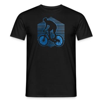 Cyclisme Femmes Hommes VTT Vélo de montagne - T-shirt homme - noir - Devant - AI Model Male 178 light (178cm)