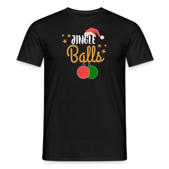 Weihnachten Männer Humor Lustig Jingle Balls - Männer T-Shirt - Schwarz - Vorne - AI Model Male 178 light (178cm)