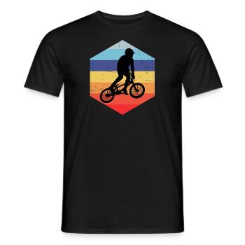 Hommes Femmes BMX Garçons Cyclisme Vélo BMX Vélo - T-shirt homme - noir - Devant - AI Model Male 178 light (178cm)