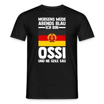 Ostdeutschland Ossi Deutschland DDR - Männer T-Shirt - Schwarz - Vorne - AI Model Male 178 light (178cm)