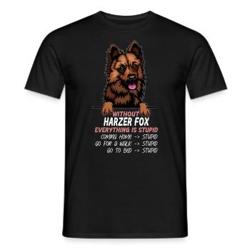 Ohne Harz fox ist alles doof - Männer T-Shirt - Schwarz - Vorne - AI Model Male 178 light (178cm)