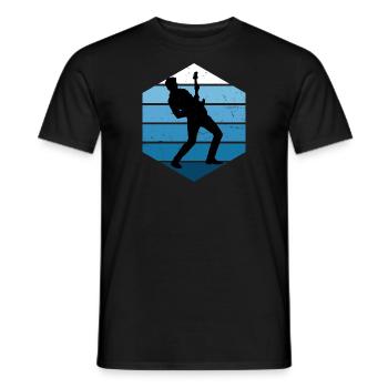 Guitar electronic guitar Egitarre akustische gitar - Männer T-Shirt - Schwarz - Vorne - AI Model Male 178 light (178cm)