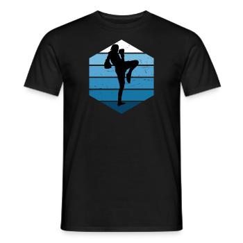 Femmes Muay Thai Boxe Thaï Boxeur Thaï Hommes - T-shirt homme - noir - Devant - AI Model Male 178 light (178cm)