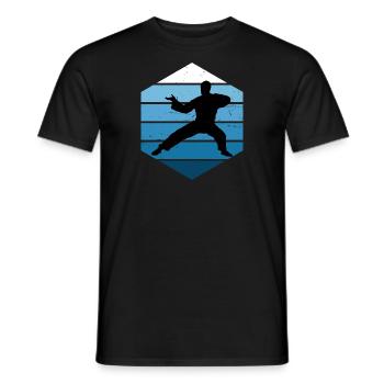 Damen Wushu Kampfsport Kungfu Herren Kung Fu - Männer T-Shirt - Schwarz - Vorne - AI Model Male 178 light (178cm)