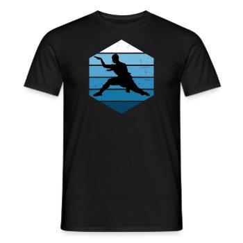 Kungfu Hommes Kung Fu Arts Martiaux Wushu Femmes - T-shirt homme - noir - Devant - AI Model Male 178 light (178cm)