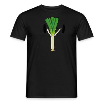 Lauch,sportler, fitness,gewichte heben, sport - Männer T-Shirt - Schwarz - Vorne - AI Model Male 178 light (178cm)
