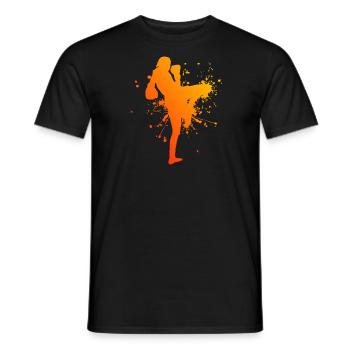 Boxe Thaï Boxe Thaï Femmes Muay Thai Boxe Thaï - T-shirt homme - noir - Devant - AI Model Male 178 light (178cm)