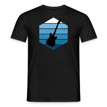 Guitariste Guitariste Femmes Guitare Electrique - T-shirt homme - noir - Devant - AI Model Male 178 light (178cm)