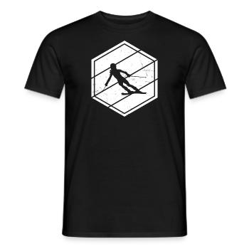 Skiing Freestyle Skifahrer Herren Damen - Männer T-Shirt - Schwarz - Vorne - AI Model Male 178 light (178cm)