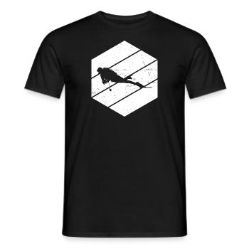 Diving Tauchen Scuba Taucher Scuba Diver - Men's T-Shirt - black - Front - AI Model Male 178 light (178cm)