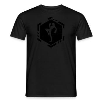 Kickboxing Kickboxing Boxing Women Kickboxer - Men's T-Shirt - black - Front - AI Model Male 178 light (178cm)
