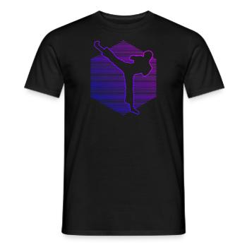Kickboxing Femmes Boxe Kickboxing Hommes - T-shirt homme - noir - Devant - AI Model Male 178 light (178cm)