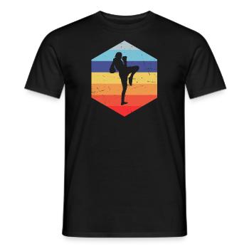 Muay Thai Boxer Hommes Thaï Boxe Femmes - T-shirt homme - noir - Devant - AI Model Male 178 light (178cm)