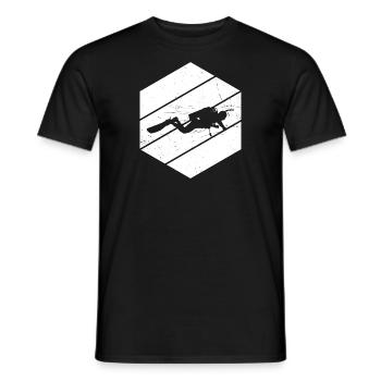 Plongée sous-marine Plongée sous-marine Plongée libre - T-shirt homme - noir - Devant - AI Model Male 178 light (178cm)