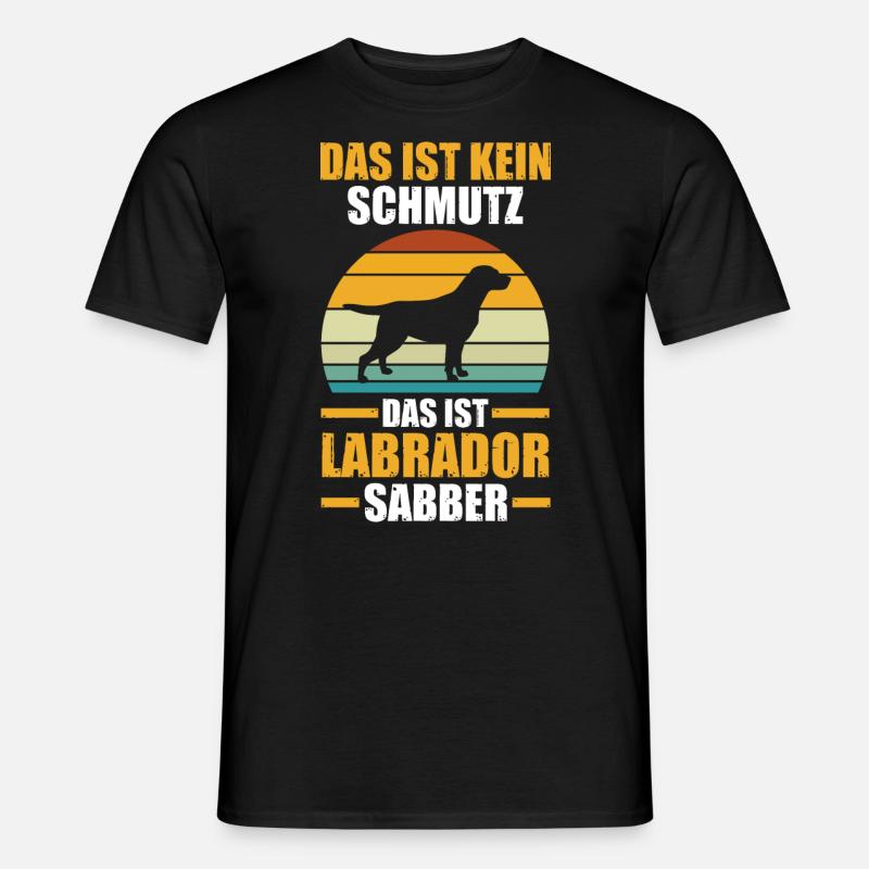Hund Labrador - Männer T-Shirt - Schwarz